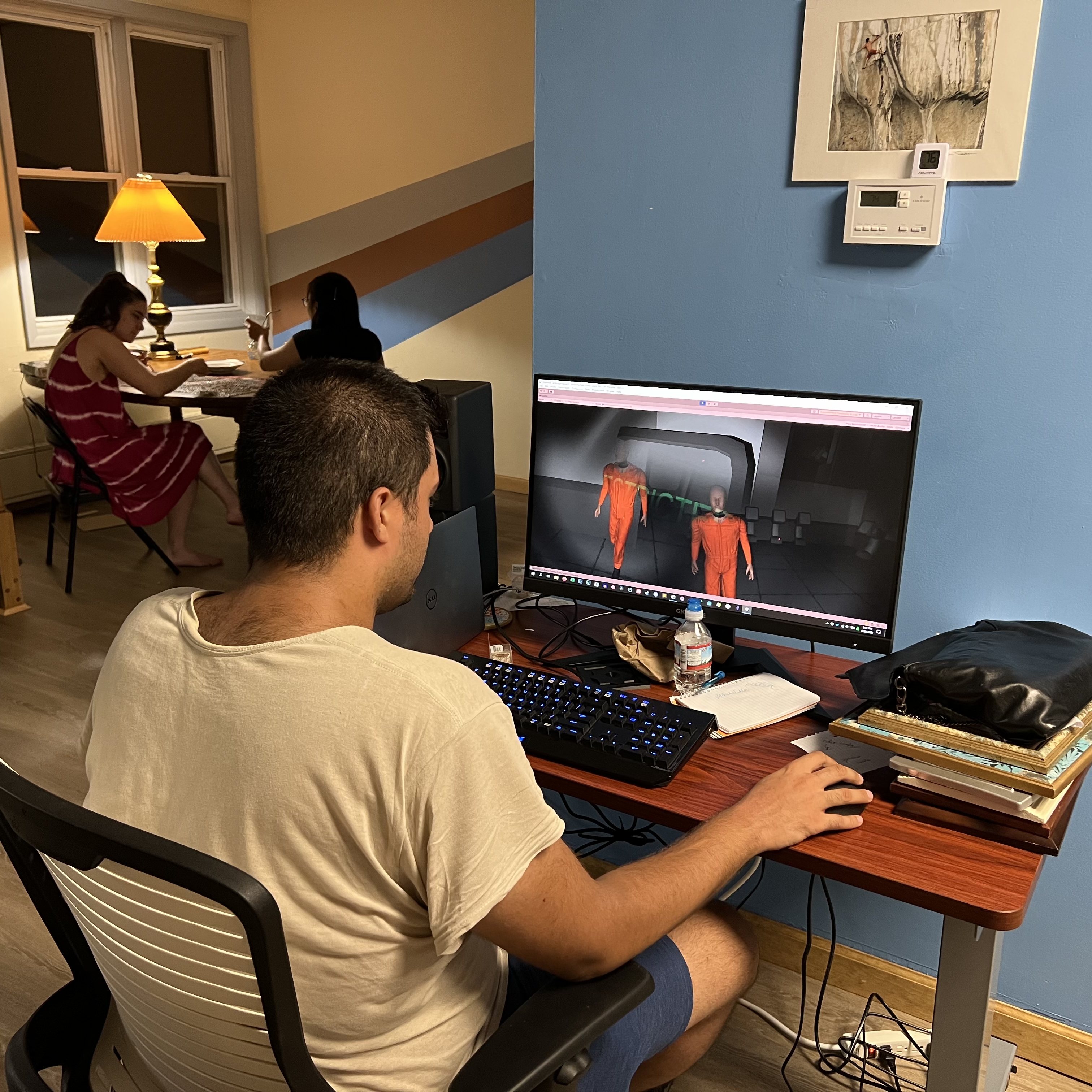 Play testing the hive mind game